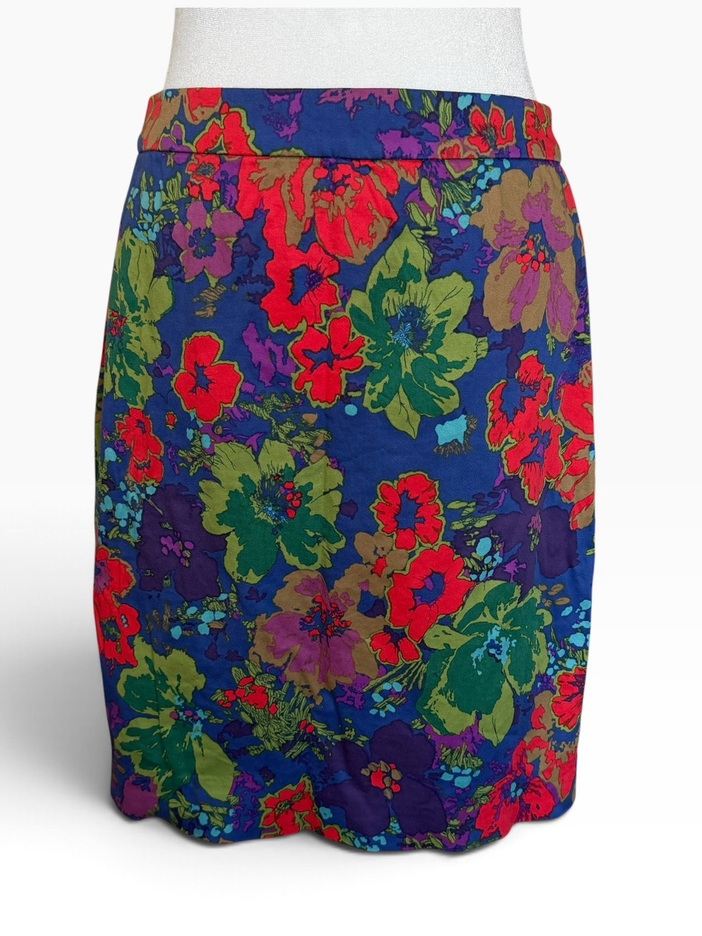 J.Crew Factory The Pencil Skirt Vibrant Floral Print Size 2